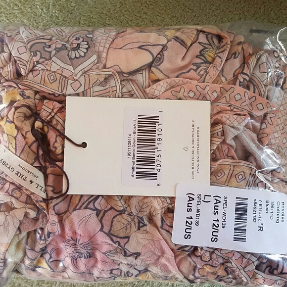 New spell revolve amethyst bambi maxi blush gown L - Picture 6 of 8